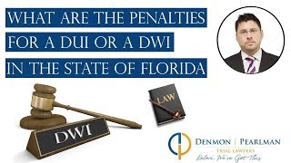 What Are The Penalties For A DUI or a DWI in the State of Florida?