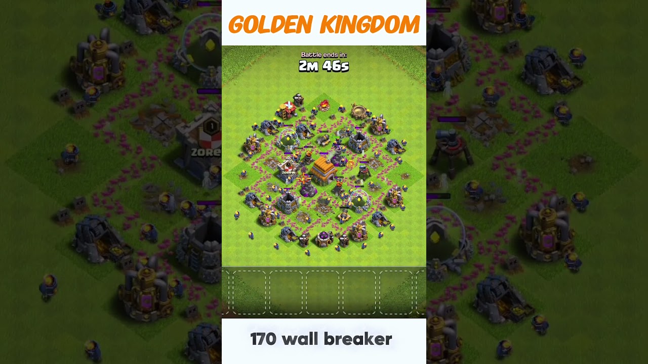 170 WALL BREAKERS vs MAX TH6 BASE