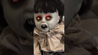 Creepy Scary Animated Halloween Doll // #shorts // #haunteddolls // #scarydoll // #halloween
