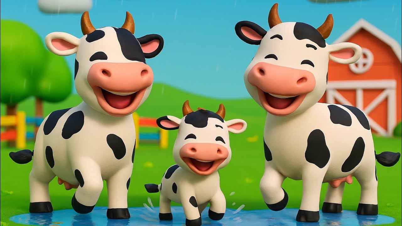 Rain Rain Go Away – Happy Farm Animals Song 🌧️🐎🐄 | Fun Kids Nursery Rhyme