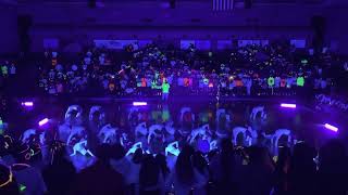 Black Light pep rally dance