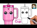 How to Draw a Stanley Quencher Tumbler Cup