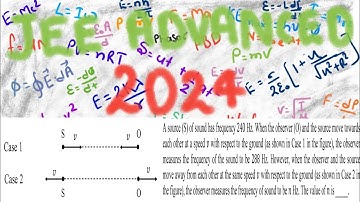 JEE Advanced 2024 PYQs solutions | Physics | Paper -1 | Sound | Doppler