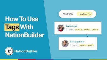 How To: Use tags with NationBuilder