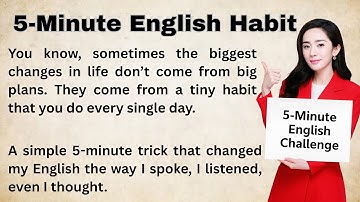 How 5 Minutes a Day Made Me Fluent in English || Improve Your English || Beginners(A1–A2 Level)