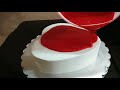 Red velvet cake frosting / heart shape red velvet / red velvet with ganche frosting