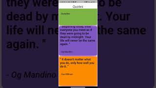 Daily Quotes App | GHW APIs | #mlh #flutter #app screenshot 1