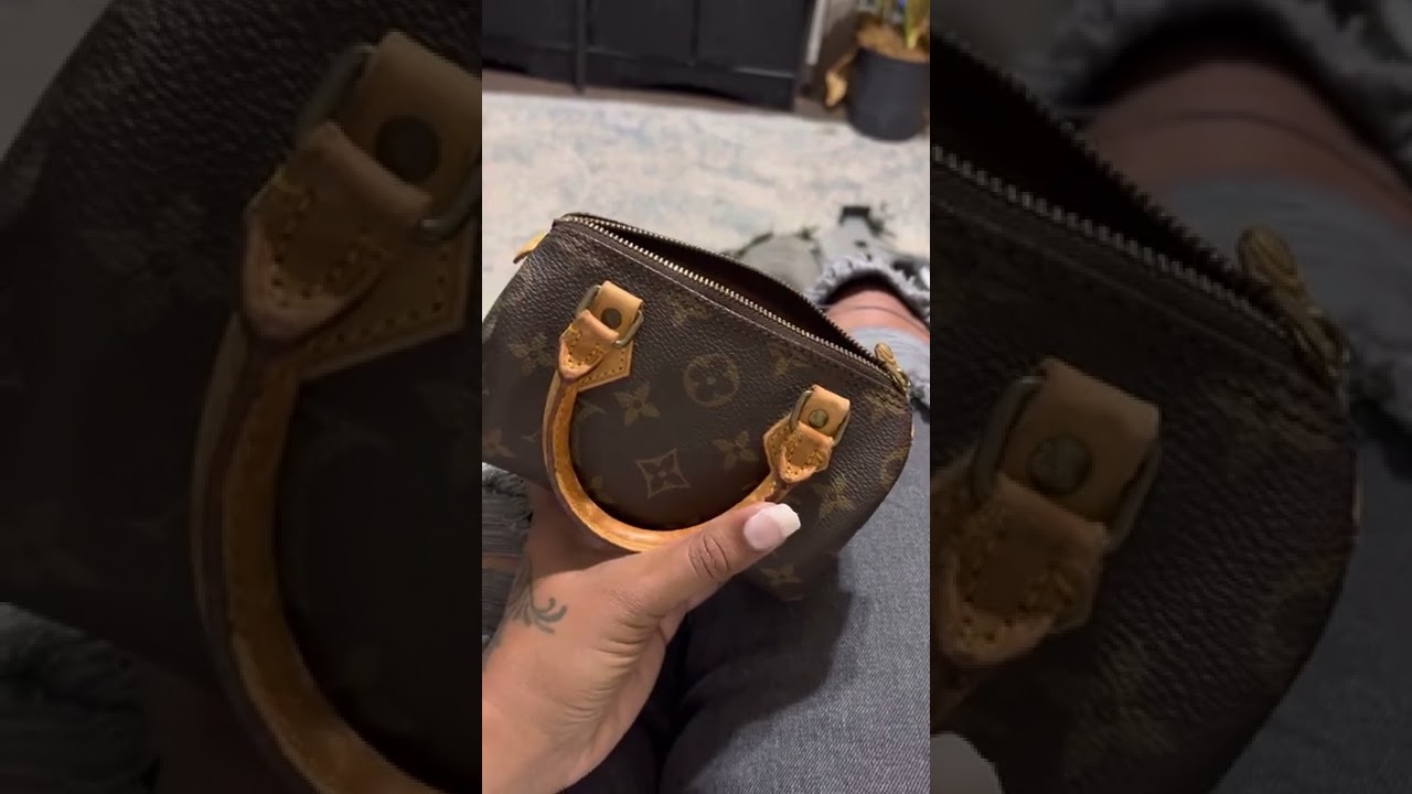 Updated mini speedy hl vachetta replacement : r/Louisvuitton