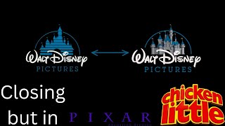 Walt Disney Pictures logo Chicken Little 2005 Pixar Version Closing