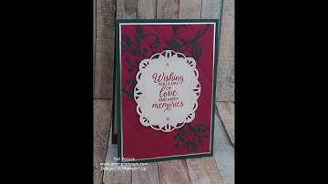 Technique : Inlaid Embossing using the Flourish Thinlits Dies from Stampin