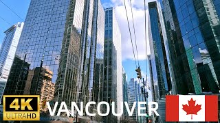 [4K] Downtown Vancouver City Walk | Coal Harbour and Seawall Water Walk | Canada