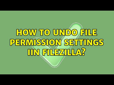 How to undo file permission settings iin filezilla?