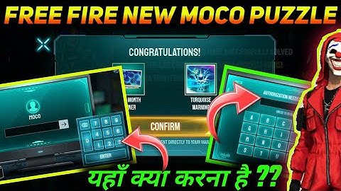Free fire new Moco The puzzle event | How to complete puzzle event | Puzzle event kaise pura kare