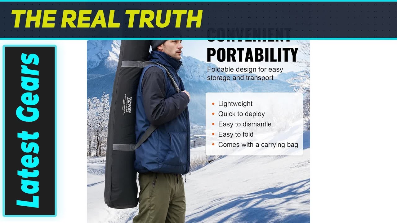 Палатка для подледной рыбалки VEVOR Pop-Up: ваша удивительная зимняя рыболовная крепость!