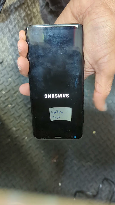 Samsung S9  stuck on Samsung logo