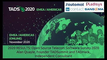 RESULTS: Open Source Survey 2020 Results, Alan QUayle