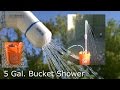 DIY Shower! The "5 Gallon Bucket" PVC Camp Shower! - PVC Bucket Shower! - Easy DIY
