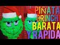 GRINCH COMO HACER UNA PIÑATA DE LA CARA DEL GRINCH