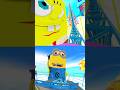 Which one is better? SPONGEBOB vs THE MINIONS Roller Coaster #spongebob #rollercoaster