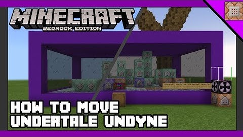 MINECRAFT BEDROCK | HOW TO MOVE UNDERTALE UNDYNE | [COMMAND CREATION]