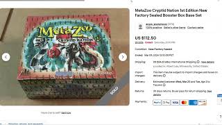MetaZoo Ebay Sales March 10, 2024