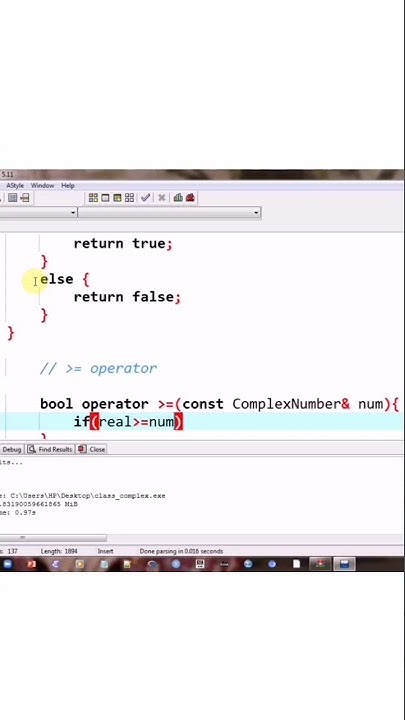 greater than or equal to operator | operators overloaded | object ...