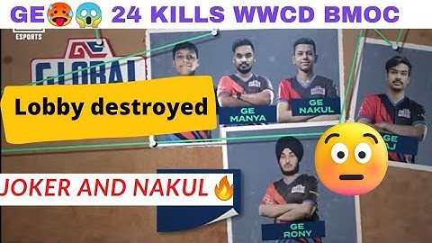 Ge 🔥dominated group 1 bmoc round 4| Nakul hacker 😱spray| #bgmi #gefighting #ge #bmoc #gaming #soul