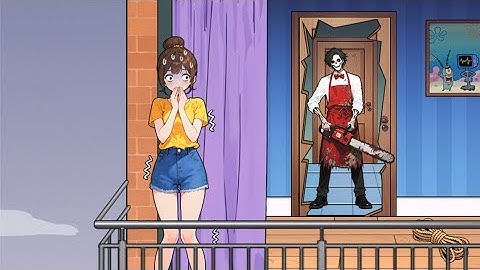 Brain Puzzle 2 Logic Twist level 34 solution | Help her escape downstairs solution