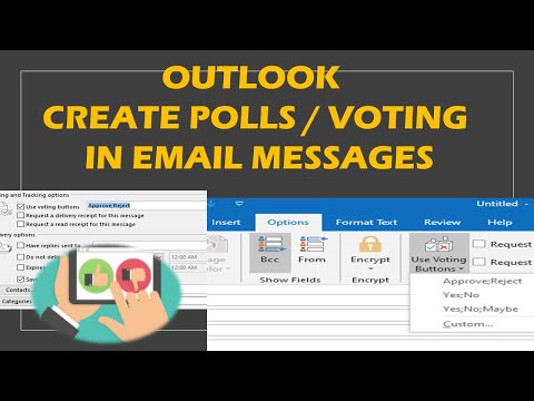 How to Create polls or Voting Buttons in email messages and review the results