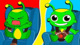 Groovy The Martian & Phoebe learn about Road Safety | Let's buckle up the sea belt