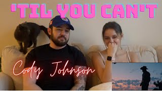NYC Couple reacts to Cody Johnson ('Til You Cant)