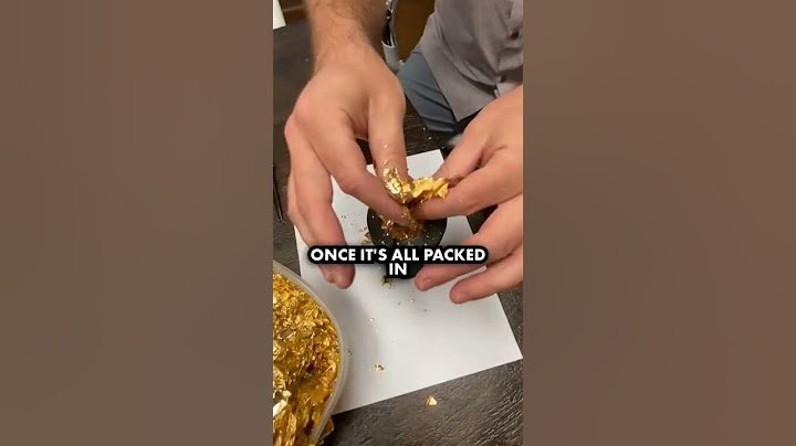 How much gold is in this huge tub of gold leaf? part 1