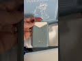 Unboxing a Valerie Constance MagSafe card holder. Personalized with your name.