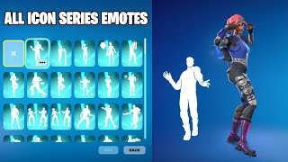 ALL ICON SERIES DANCE & EMOTES IN FORTNITE!