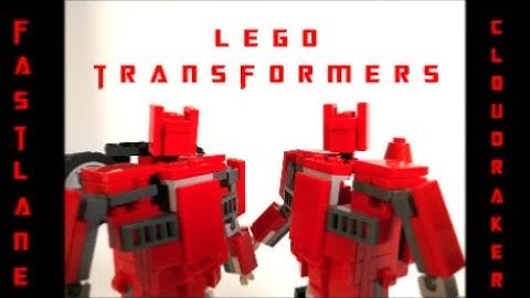 Lego Transformer Fastlane and Cloudraker Autobot Twins By BX Brix