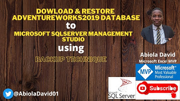Download and Restore AdventureWorks2019 Database to SQL Server Management Studio
