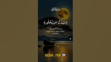 سورة_الاعلى #قرآن #quran #قران_كريم #اكسبلور #تيك_توك
