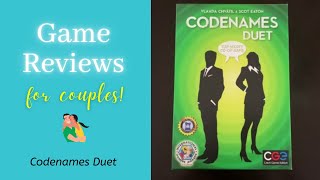 Game Reviews for Couples - Codenames Duet (2 Player Cooperative Game)
