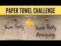 How to do the PAPER TOWEL CHALLENGE ON TİK TOK #Papertowelchallenge