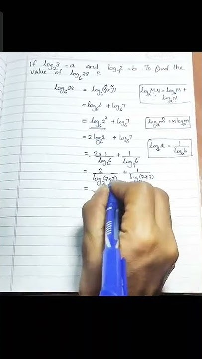 If Log 3 Base 2 A Log 2 Base 7 B What Is Log 28 Base 6 if-log-3-base-2-a-log-2-base-7-b-what-is-log-28-base-6