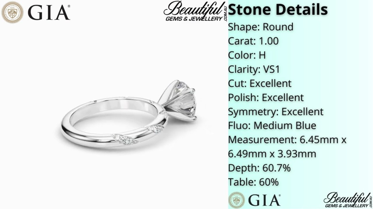 1.25-Carat Diamond Engagement Ring with Twisted Vine Band