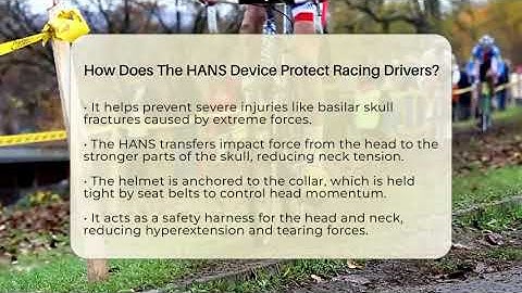 How Does The HANS Device Protect Racing Drivers? - The Racing Xpert