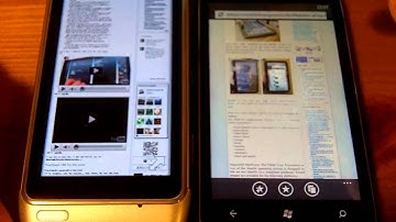 Browser speed: HTC7 vs. Nokia N8