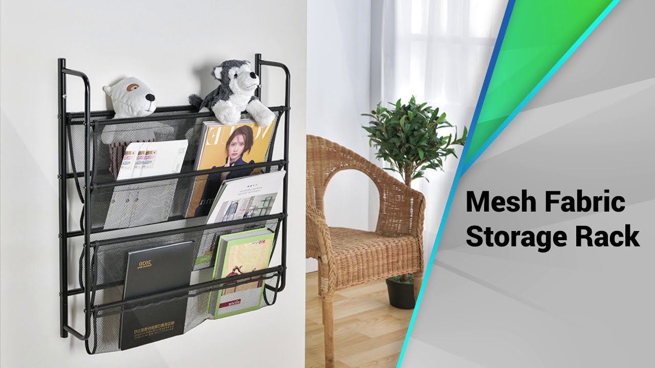 Mesh Fabric Storage Rack - YouTube