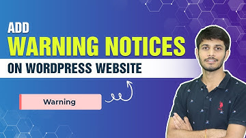 How To Add Warning Notices For Visitor On WordPress Website | WordPress Tutorials