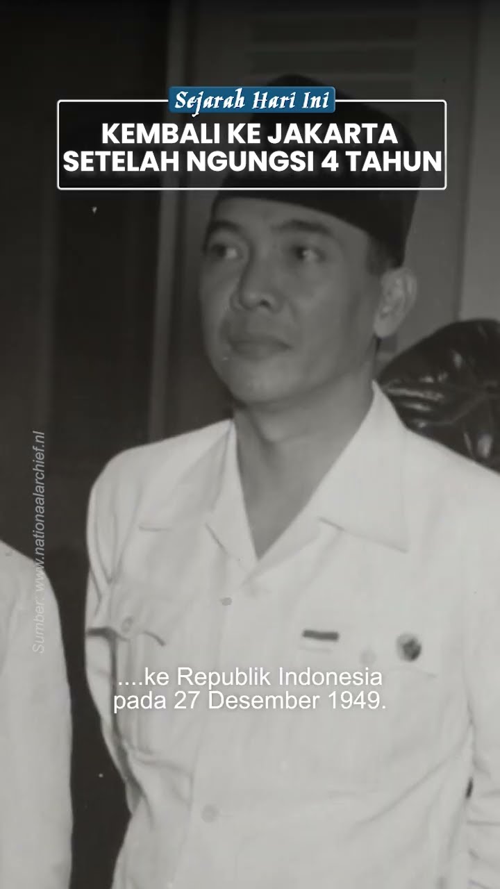 Kembalinya Presiden Soekarno ke Jakarta seusai 4 Tahun 'Ngungsi' di Yogyakarta, Ibu Kota Pindah