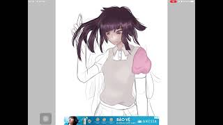 Mikan Tsumiki from Danganronpa  2 : Goodbye Despair speedpaint