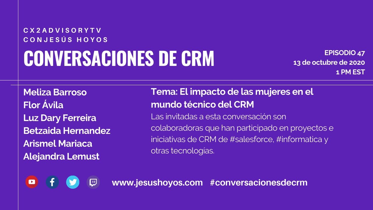 Conversaciones de CRM con Jesús Hoyos Episodio 47 #conversacionesdecrm