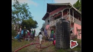 Bucket Brigade Saves House From Being Totally Gutted By Fire