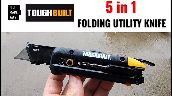 TOUGHBUILT 5 in 1 UTILITY KNIFE Close Look TB-H4-12-IM